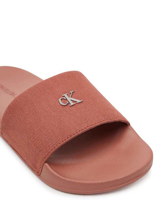 Calvin Klein Jeans Calvin Klein Jeans Šľapky Slide Monogram Hardware YW0YW01713 Koralová
