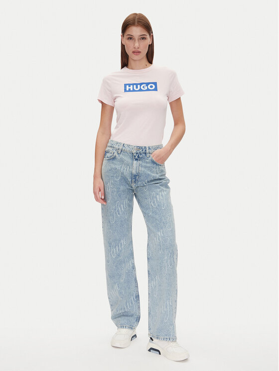 HUGO HUGO Jeansy Elyah_B 50534771 Modrá Straight Fit