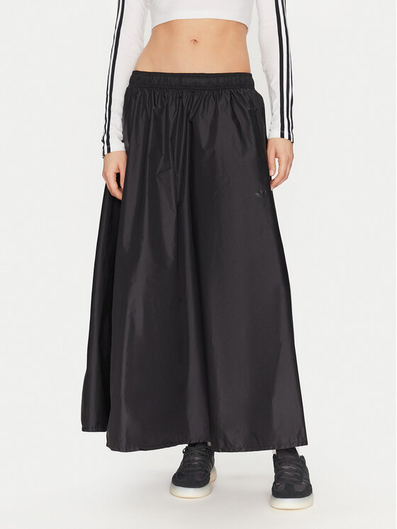 adidas adidas Trapecijos formos sijonas Premium Essentials JD4794 Juoda Loose Fit