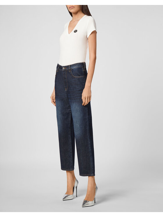 PHILIPP PLEIN PHILIPP PLEIN Jeansy 1373 Světle modrá Loose Fit