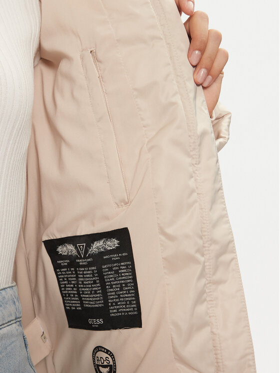Guess Guess Pūkinė striukė New Olga W4BL53 WEX52 Smėlio Regular Fit