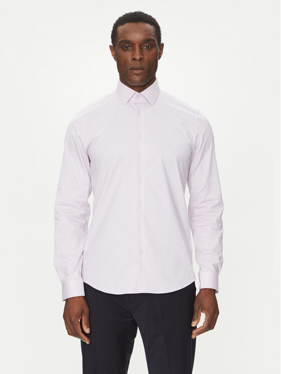 Calvin Klein Košeľa K10K114298 Fialová Slim Fit