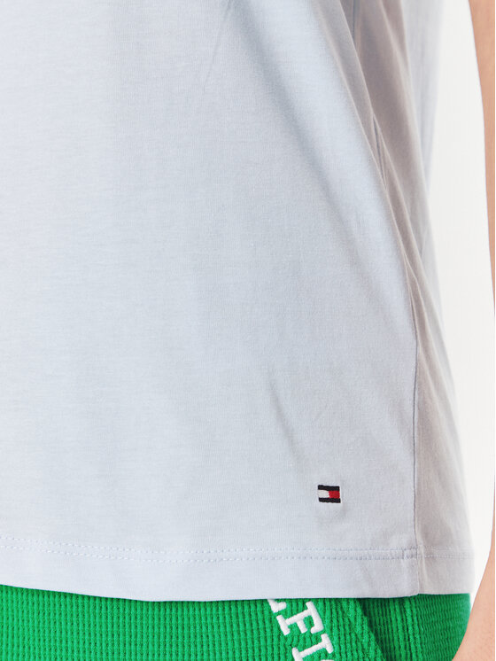 Tommy Hilfiger Tommy Hilfiger T-Shirt Signature WW0WW41674 Błękitny Regular Fit
