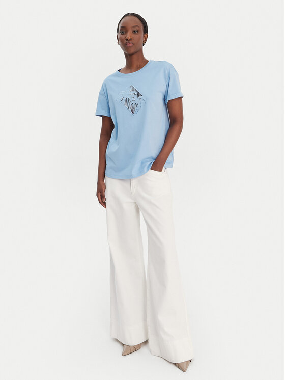 Liu Jo Liu Jo T-Shirt WA6413 JS904 Niebieski Regular Fit
