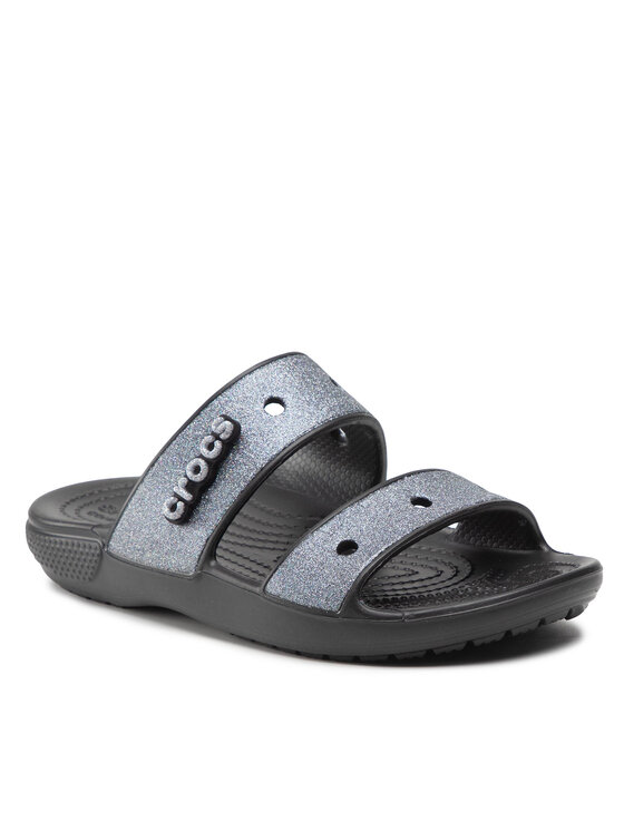 Klapki Crocs, Rozmiar 37.5, Czarne, Classic Crocs Glitter II Sandal 207769