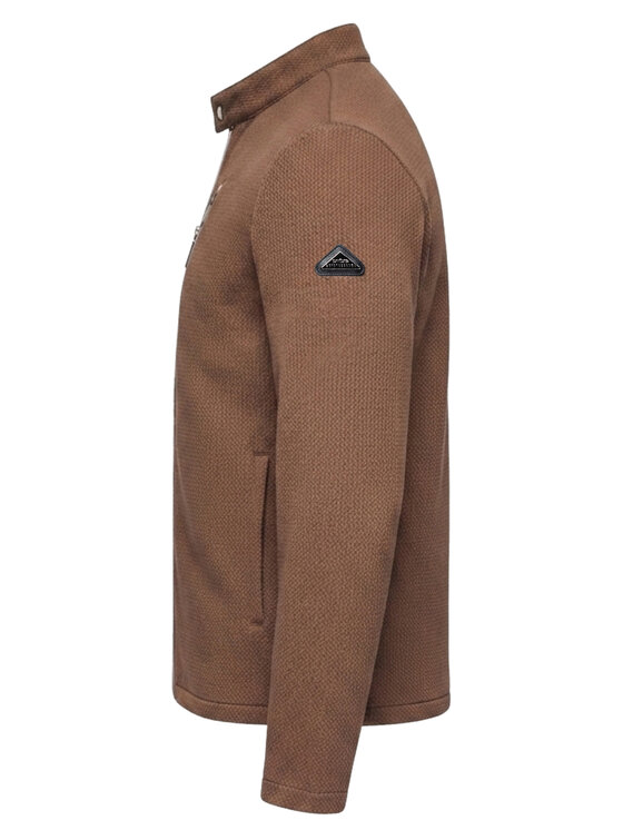 Ombre Ombre Kurtka przejściowa C587 Brązowy Slim Fit