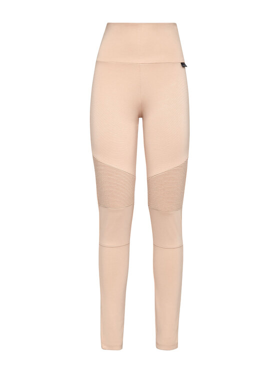 PHILIPP PLEIN PHILIPP PLEIN Legginsy 2801 Beżowy Active Fit
