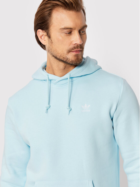 adidas adidas Mikina adicolor Essentials Trefoil HK0095 Světle modrá Regular Fit