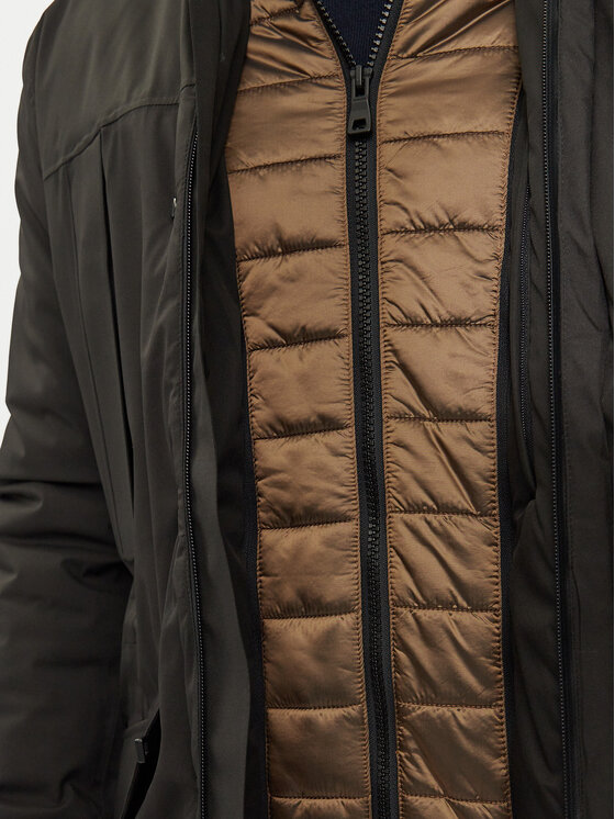 Geox Geox Зимно яке Warrens M4621B T3149 F9000 Черен Regular Fit