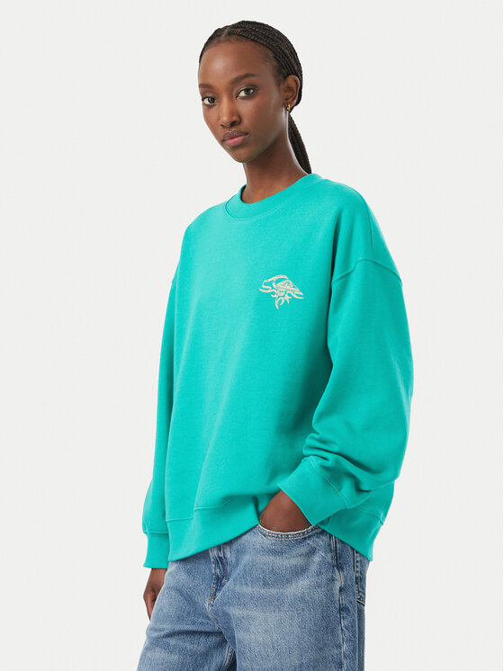 Quiksilver Quiksilver Μπλούζα Standard Crew EQWFT03188 Πράσινο Regular Fit