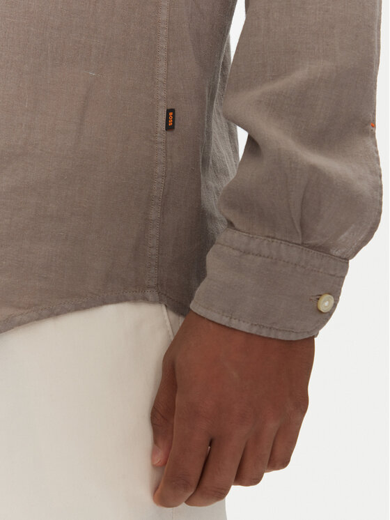 BOSS BOSS Hemd 50537369 Beige Regular Fit