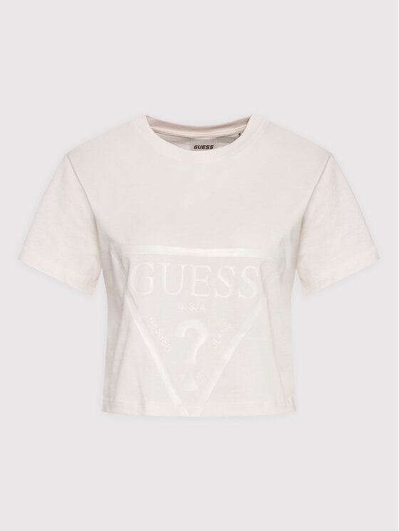 Guess Guess Póló V2YI06 K8HM0 Bézs Regular Fit