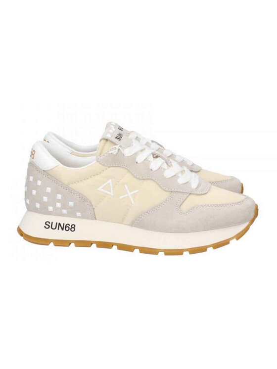 SUN68 SUN68 Sneakersy SUN68 Sneaker Donna Stargirl transparent patch Z33206 31 Bianco Biały