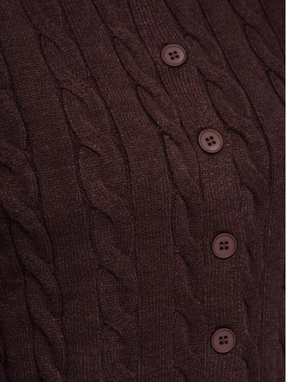 Ombre Ombre Svetr OW-SW-E0028 Hnědá Slim Fit