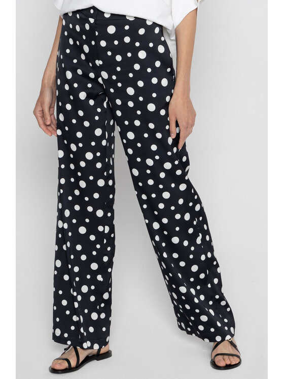 Deni Cler Milano Deni Cler Milano Spodnie materiałowe W-DC-5209-D2-D4-96-1 Czarny Loose Leg