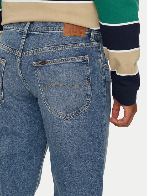 Lee Lee Jeansy Oscar 112354464 Niebieski Relaxed Fit