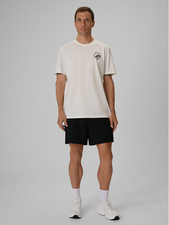4F 4F T-Shirt CATCH THE WAVE Biały Relaxed Fit