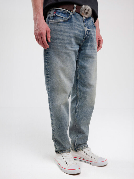 BIG STAR BIG STAR Jeansy ATES_413_190 Niebieski Tapered Leg