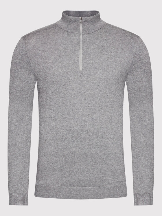 Selected Homme Selected Homme Pulover Berg 16074687 Gri Regular Fit