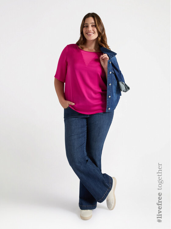 Fiorella Rubino Fiorella Rubino Blusa 2768T002261N019 Rosa Over Fit