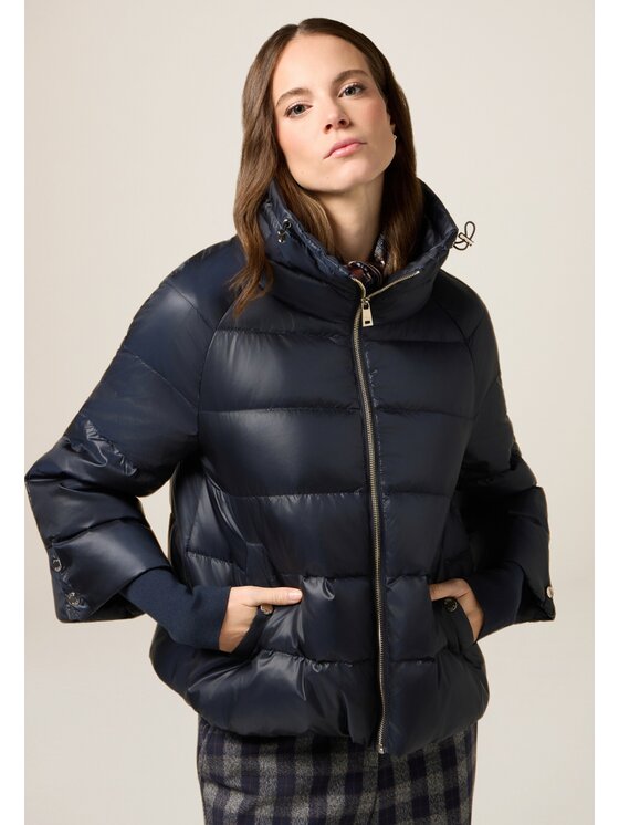 Oltre Oltre Giubbotto piumino F901J000216N034 Blu Baggy Fit