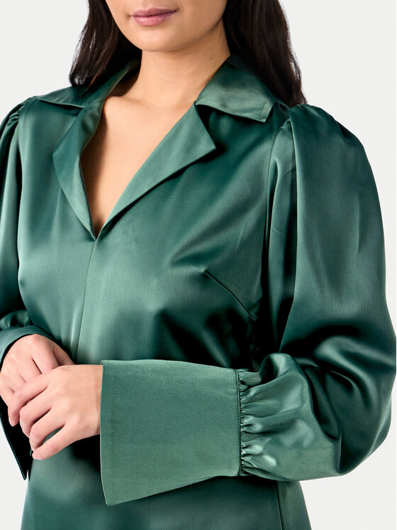 YAS YAS Srajčna obleka Pella 26034665 Zelena Regular Fit