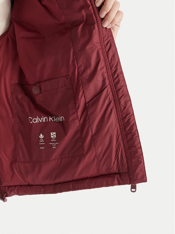 Calvin Klein Jeans Calvin Klein Jeans Daunenjacke Essential LV047D501G Dunkelrot Relaxed Fit