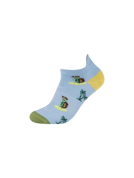 Fun Socks Fun Socks Skarpety Niskie Unisex ORGANIC COTTON MOTIFS SNEAKER 2P Kolorowy