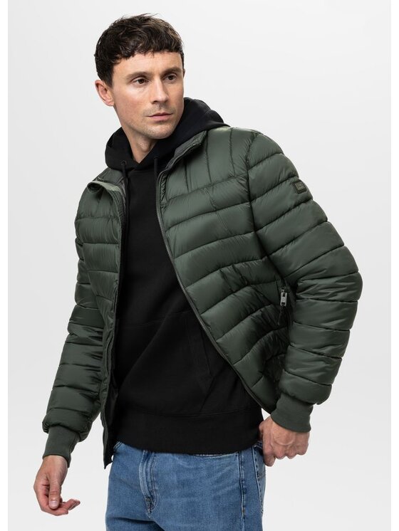 PITBULL PITBULL Kurtka przejściowa GRANGER 2 Zielony Regular Fit