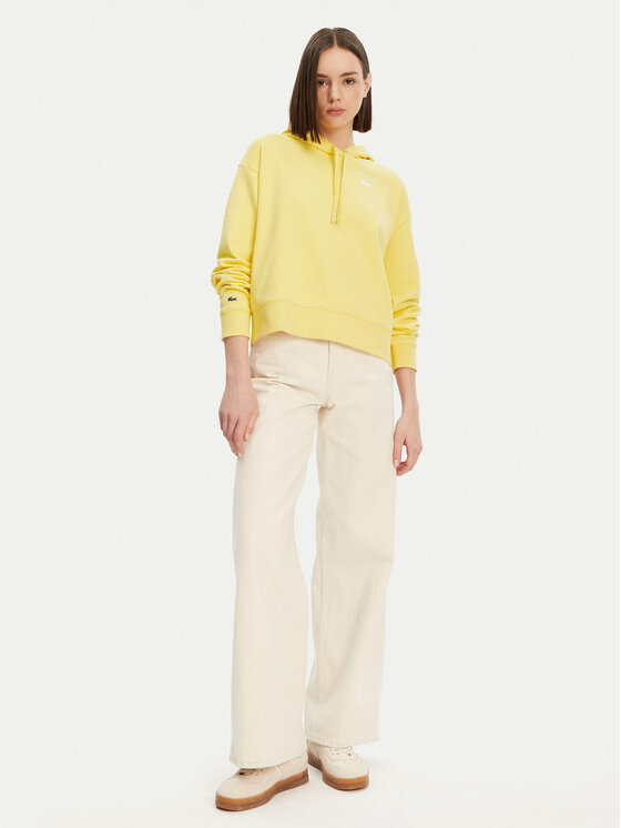 Lacoste Lacoste Pluus SF2649 Kollane Relaxed Fit