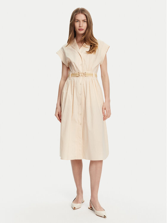 TWINSET TWINSET Srajčna obleka 251TT2102 Roza Loose Fit