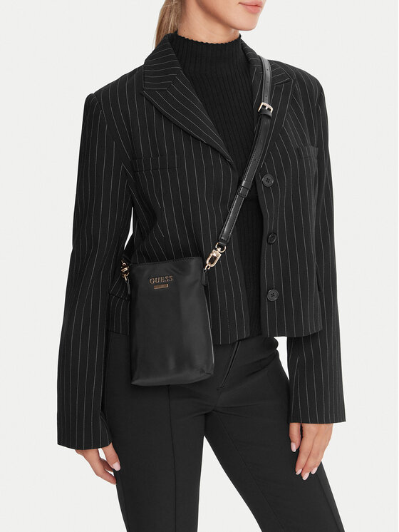 Guess Guess Taška na telefón TWNN9676015 Čierna