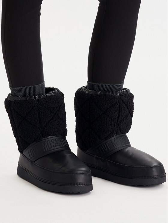 LOVE MOSCHINO LOVE MOSCHINO Апрески JA24422G0NISJ00Bcz Черен