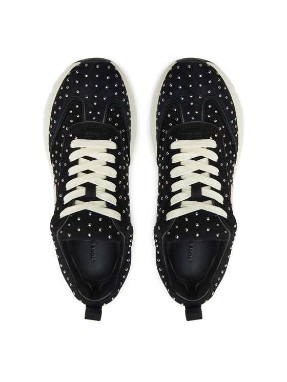 Tory Burch Tory Burch Superge Good Luck Studded Trainer 161961 Črna