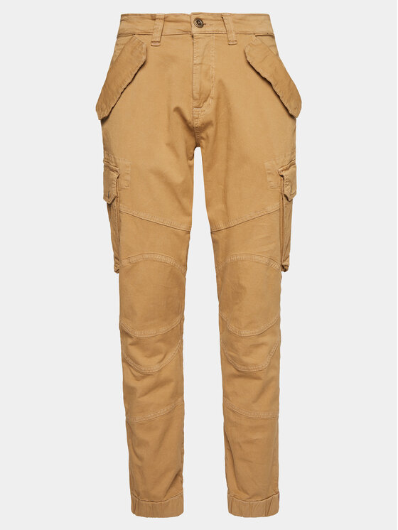 Alpha Industries Alpha Industries Spodnie materiałowe Combat 126215 Zielony Slim Fit