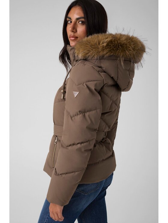 Guess Guess Bunda pro přechodné období 184824 Hnědá Classic Fit