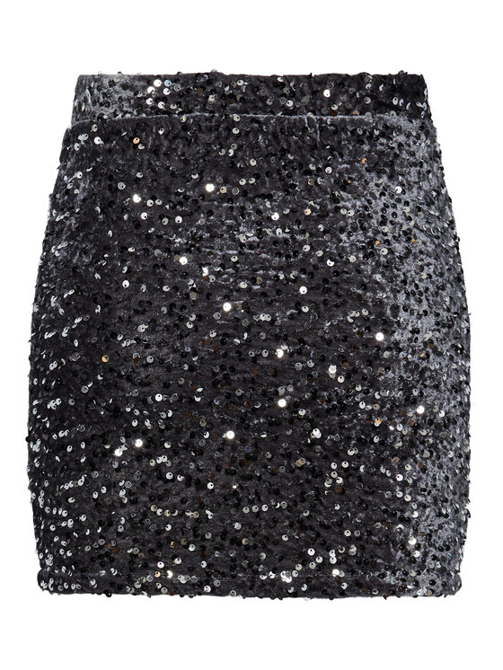 Pieces Pieces Miniszoknya 17143411 Szürke Regular Fit