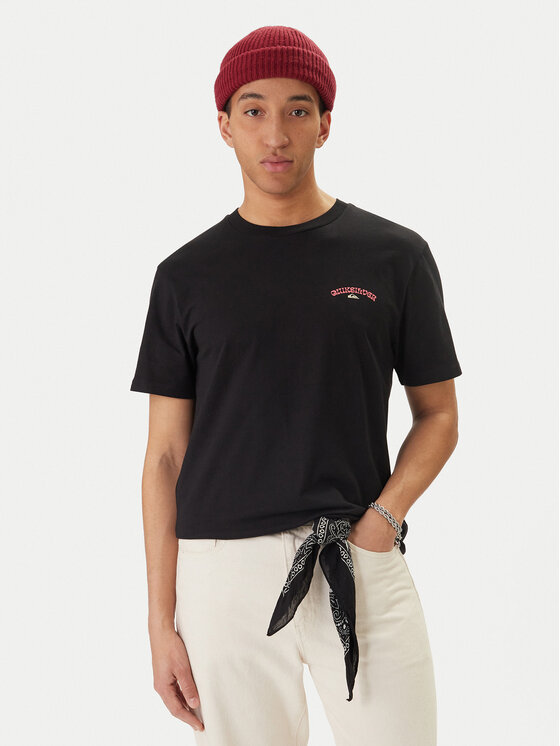 Quiksilver Quiksilver T-Shirt EQYZT08307 Czarny Regular Fit