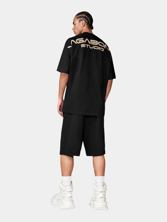 MADE BY SOCIETY MADE BY SOCIETY T-Shirt Tricou MANTLE - T17373 Czarny Basic Fit
