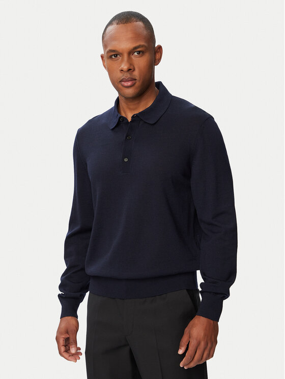 BOSS Tricou polo H-Lancione 50565503 Bleumarin Regular Fit