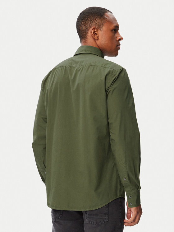 BOSS BOSS Cămașă Relegant_6_M 50518304 Verde închis Regular Fit