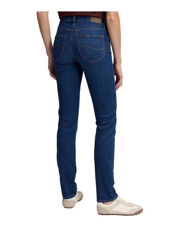 Lee Lee Jeansy 112385830 Niebieski Straight Leg