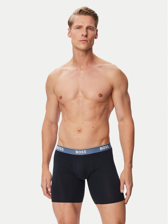 BOSS BOSS Bokserių komplektas BoxerBrLong 3P Power 50538142 Juoda