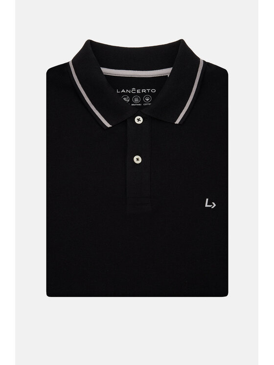 Lancerto Lancerto Polo Morty PO073124000023 Czarny Regular Fit