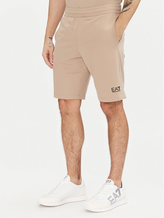 EA7 Emporio Armani EA7 Emporio Armani Pantaloni scurți sport 8NPS65 PJVRZ U6155 Bej Regular Fit