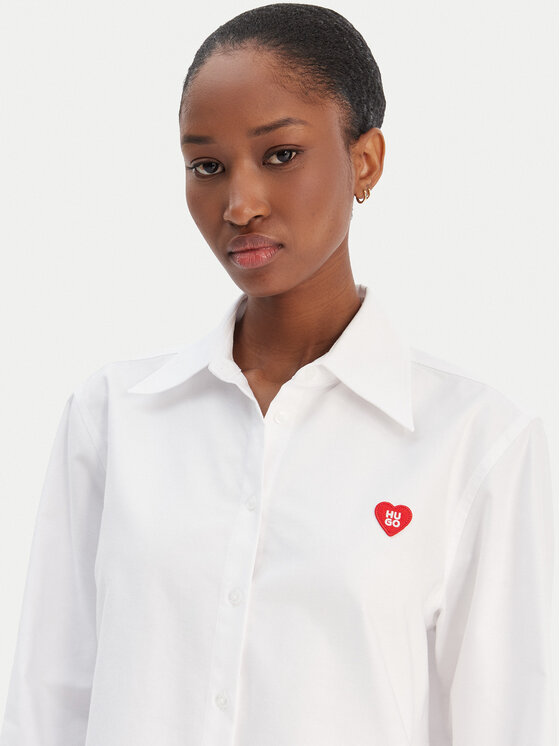 HUGO HUGO Camicia Erselia 50556398 Bianco Regular Fit