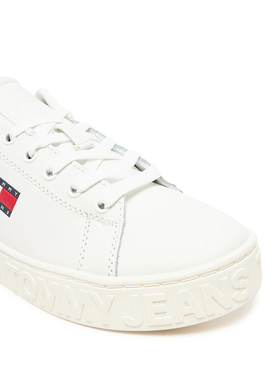 Tommy Jeans Tommy Jeans Tenisice Tjw Logo Outsole Sneaker Ess EN0EN02703 Écru