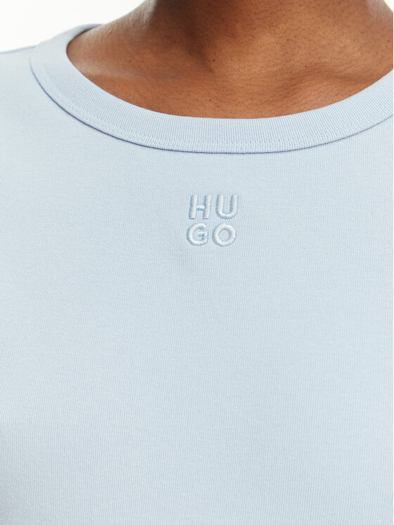 HUGO HUGO Marškinėliai Deloris 50512002 Mėlyna Regular Fit