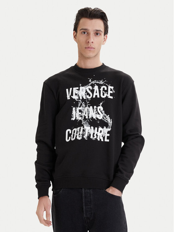 Versace Jeans Couture Versace Jeans Couture Mikina 80GAIC01 CF00C Černá Regular Fit