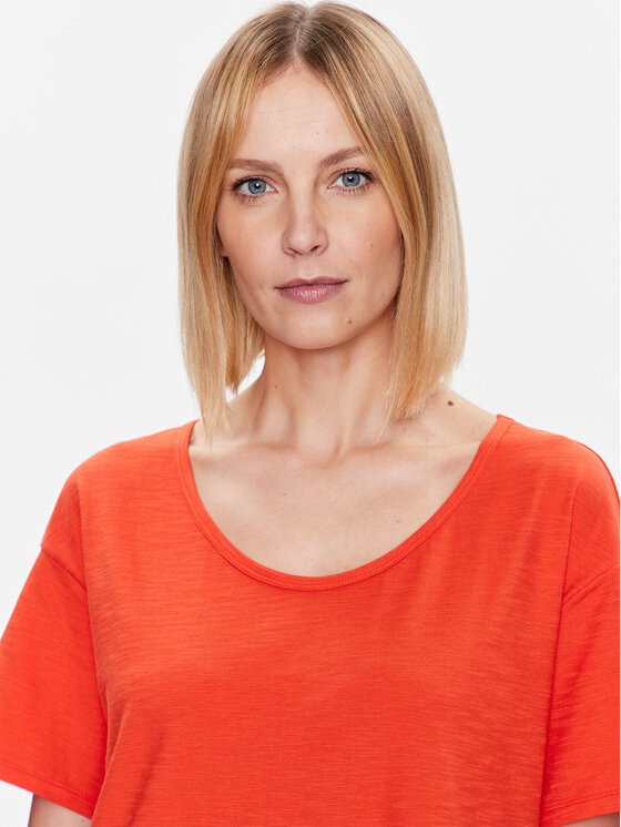 United Colors Of Benetton United Colors Of Benetton T-shirt 3BVXD1033 Narančasta Relaxed Fit
